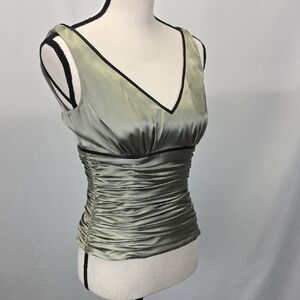 Adrianna Papell Satin Olive Camisole